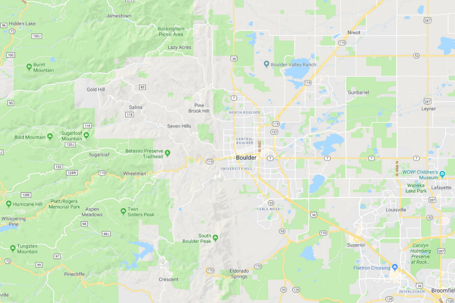 Boulder Colorado Map