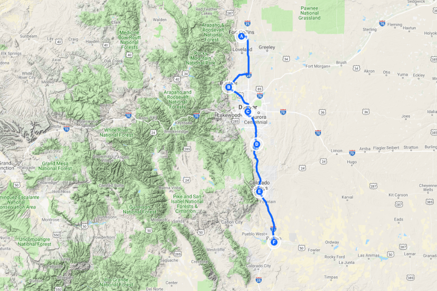 map of front range mountains        <h3 class=