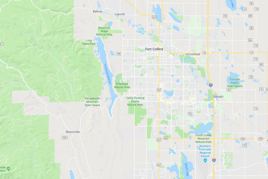 Fort Collins Colorado Map