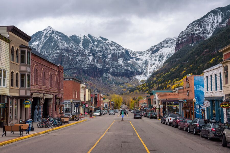 telluride colorado in fall