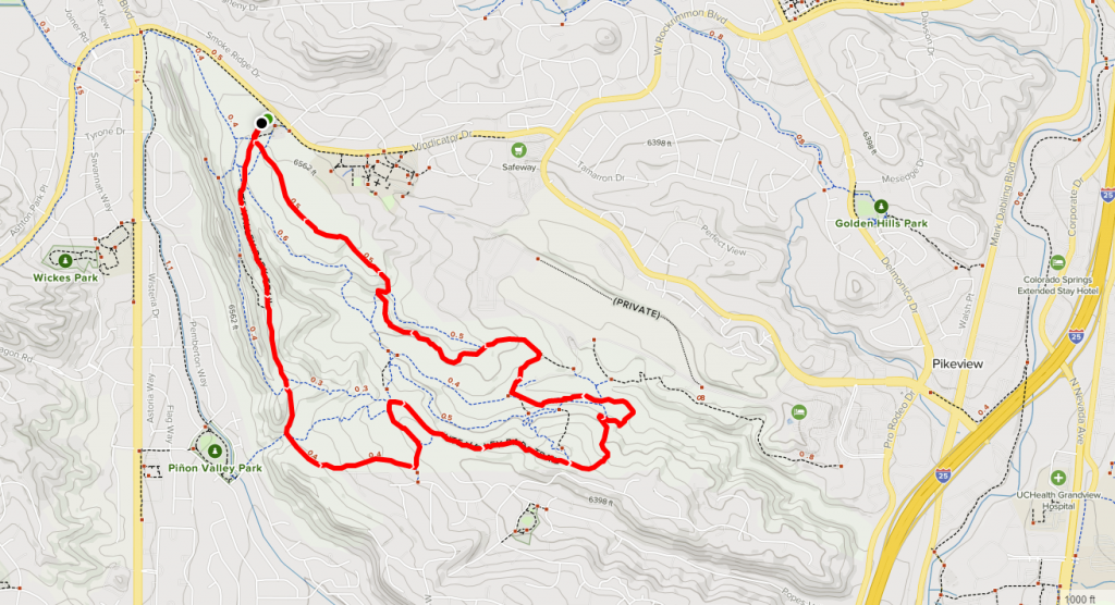 ute valley park trail map