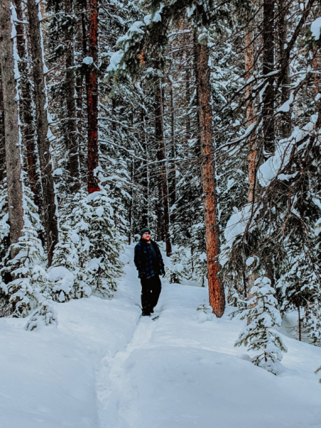 winter snowshoeing in colorado
