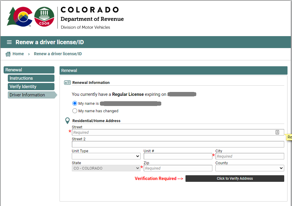 colorado dmv - driver information