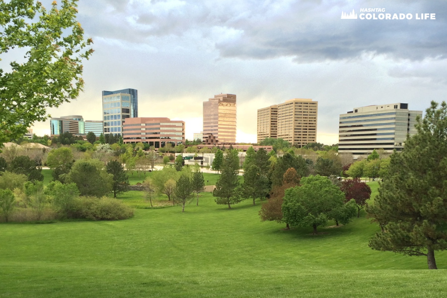 city park denver sunset