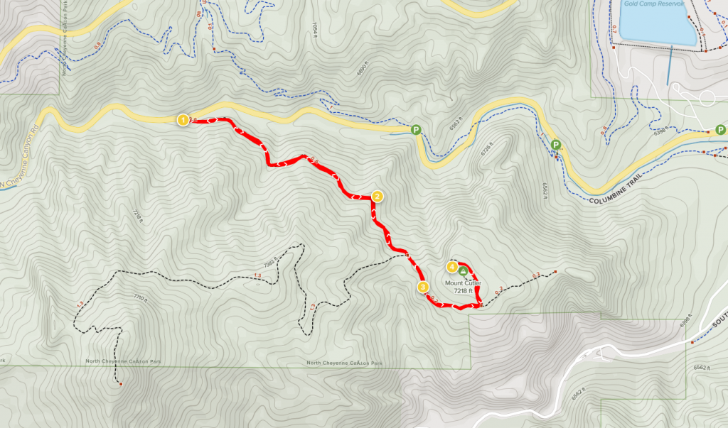 mount cutler trail map