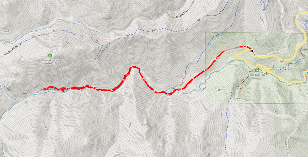 seven bridges trail map