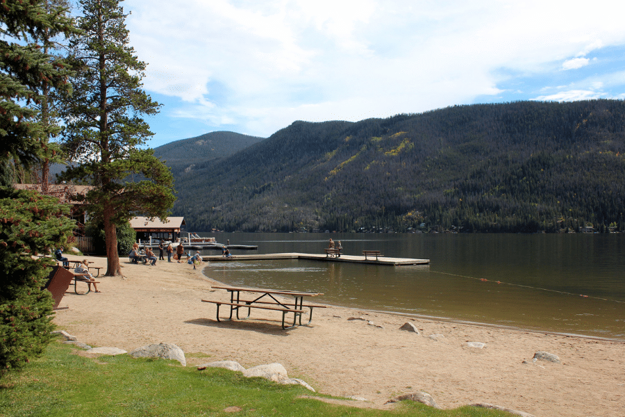 grand lake beach and swim area