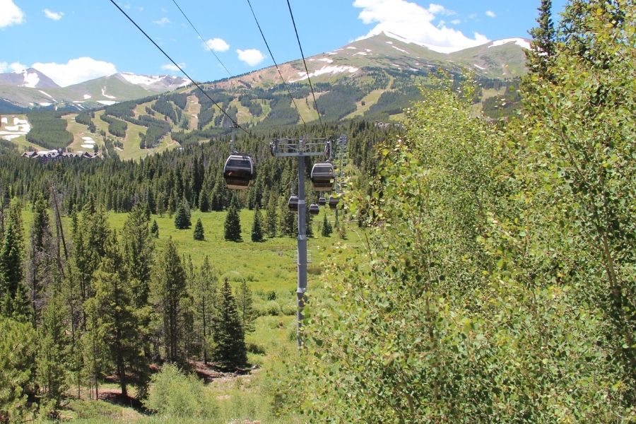 breckenridge gondola in the summer