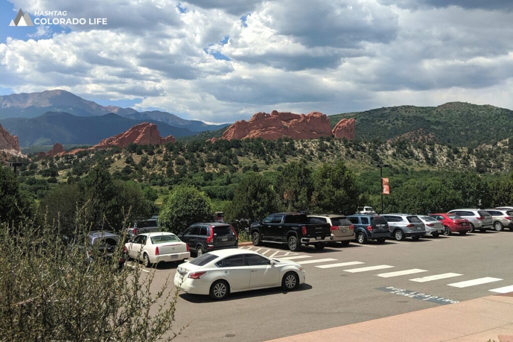 parking at garden of the gods visitor center